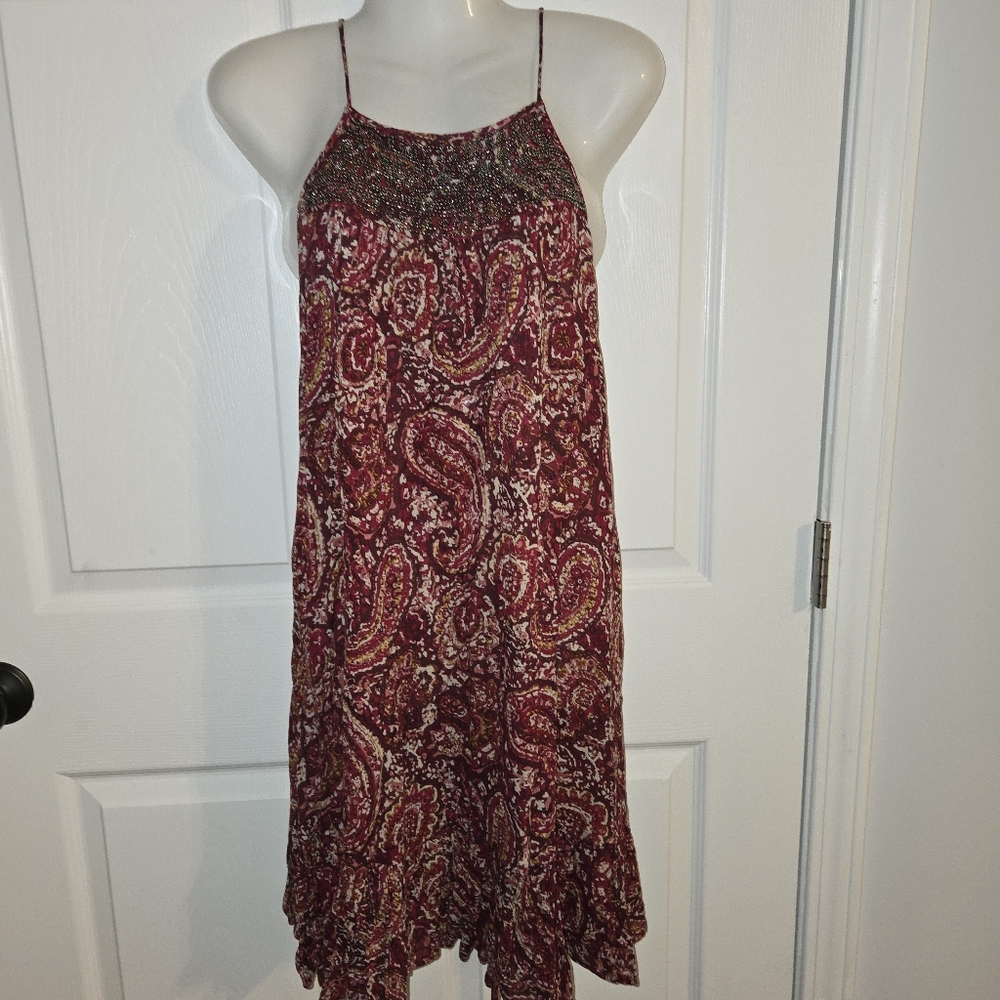Altar'd State Beaded Paisley  Dress Size Small